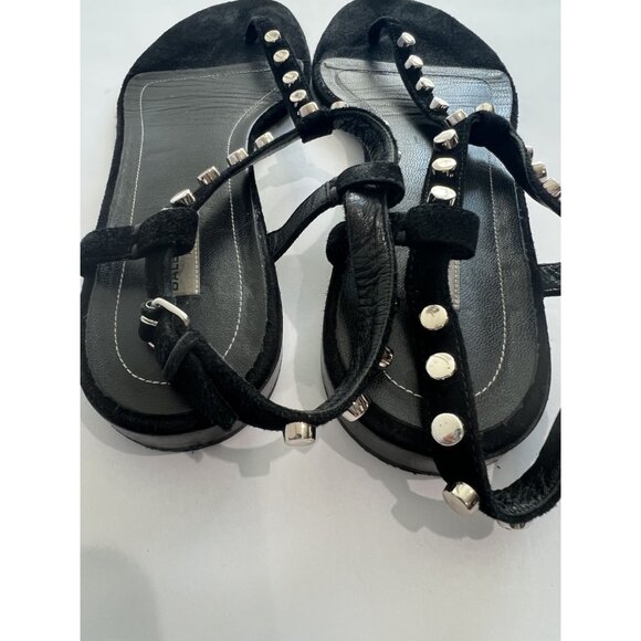 Balenciaga Studded Sandals in Black